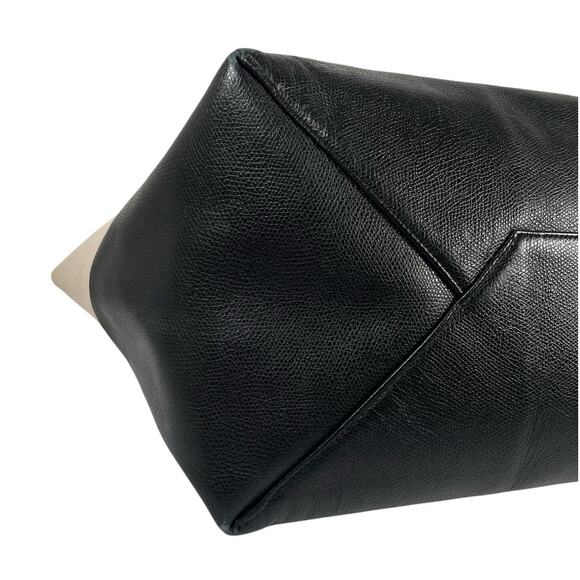 CELINE Horizontal Two Tone Large Leather Tote Purse - Picture 8 of 16